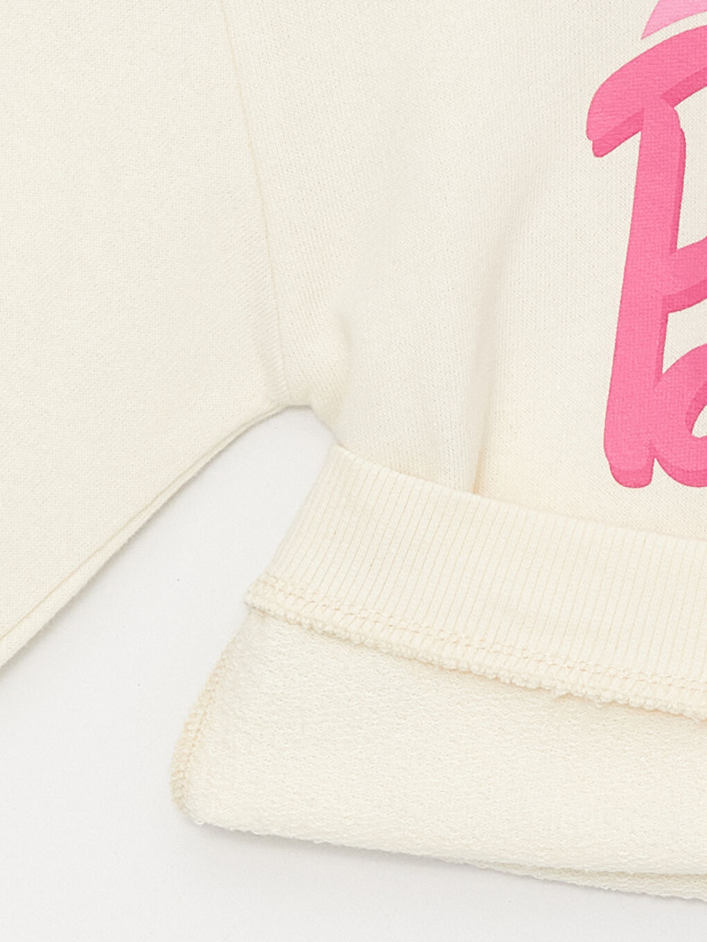 Hanorac Bebeluși Fete Barbie Imprimat cu Mânecă Lungă și Guler Rotund-2