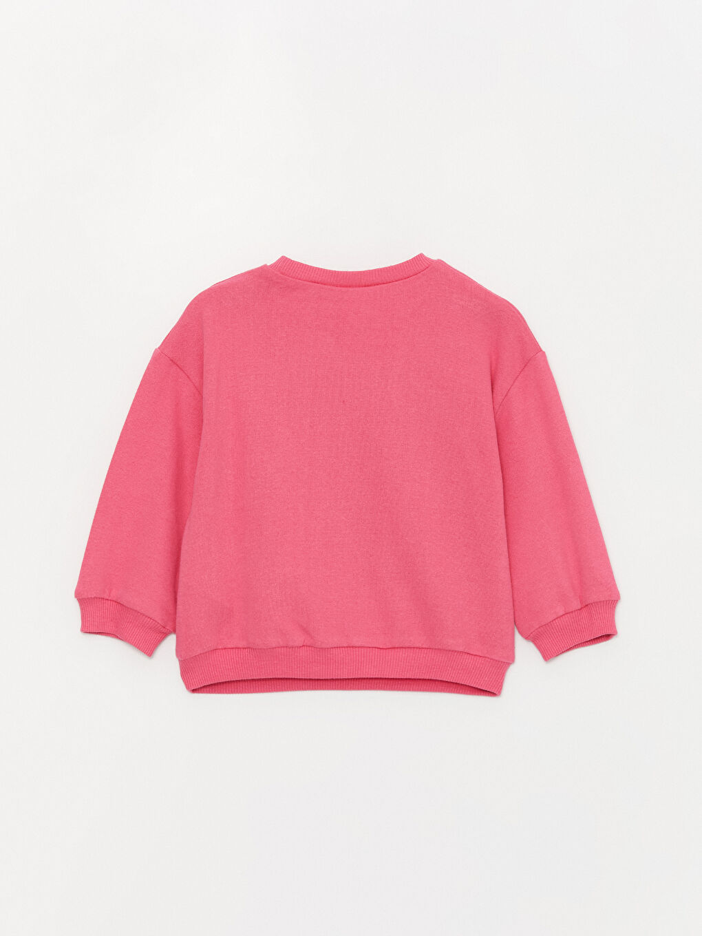 LCW baby Orta Pembe Bisiklet Yaka Barbie Baskılı Uzun Kollu Kız  Bebek Sweatshirt - 2