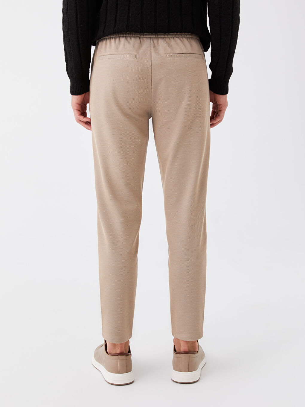 Bej Slim Fit Erkek Pantolon-3