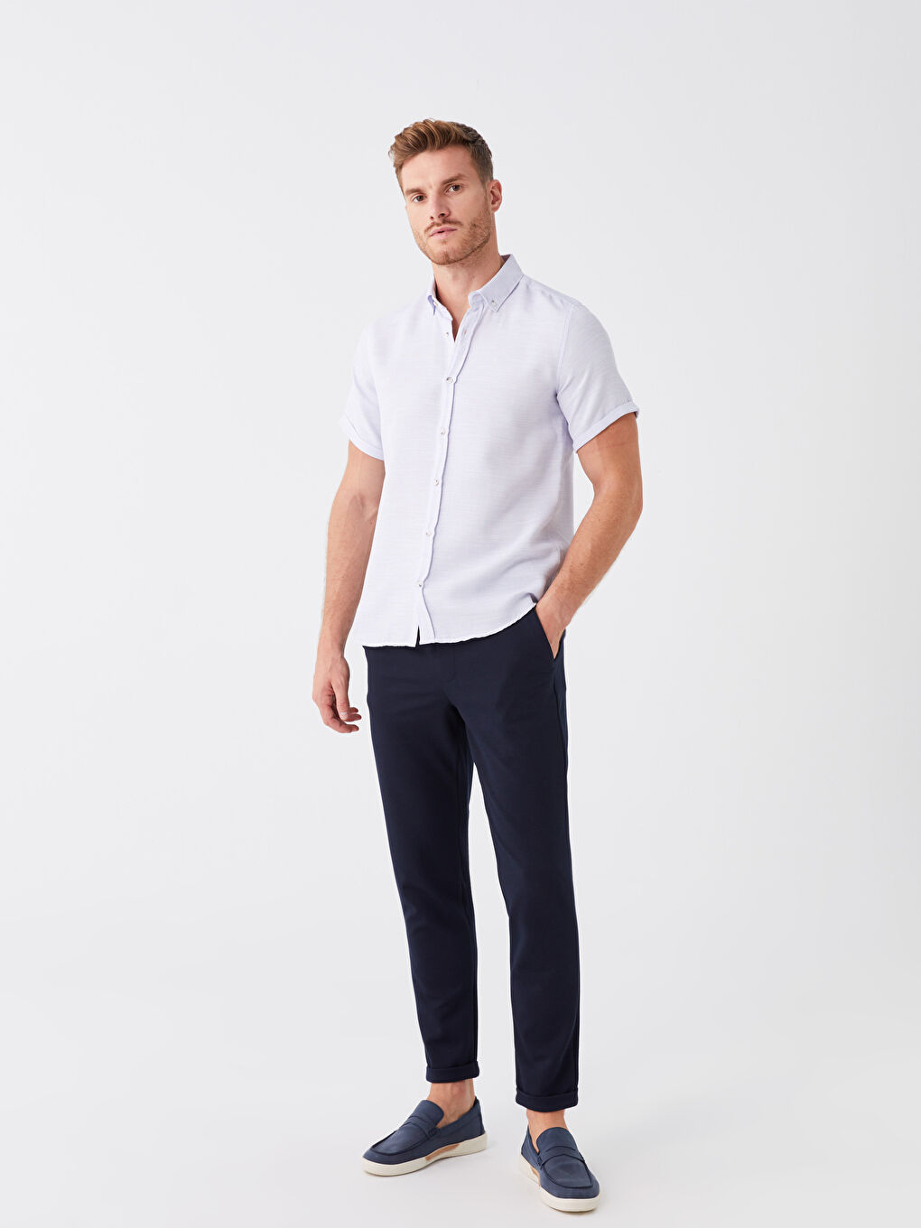 Lacivert Slim Fit Erkek Pantolon