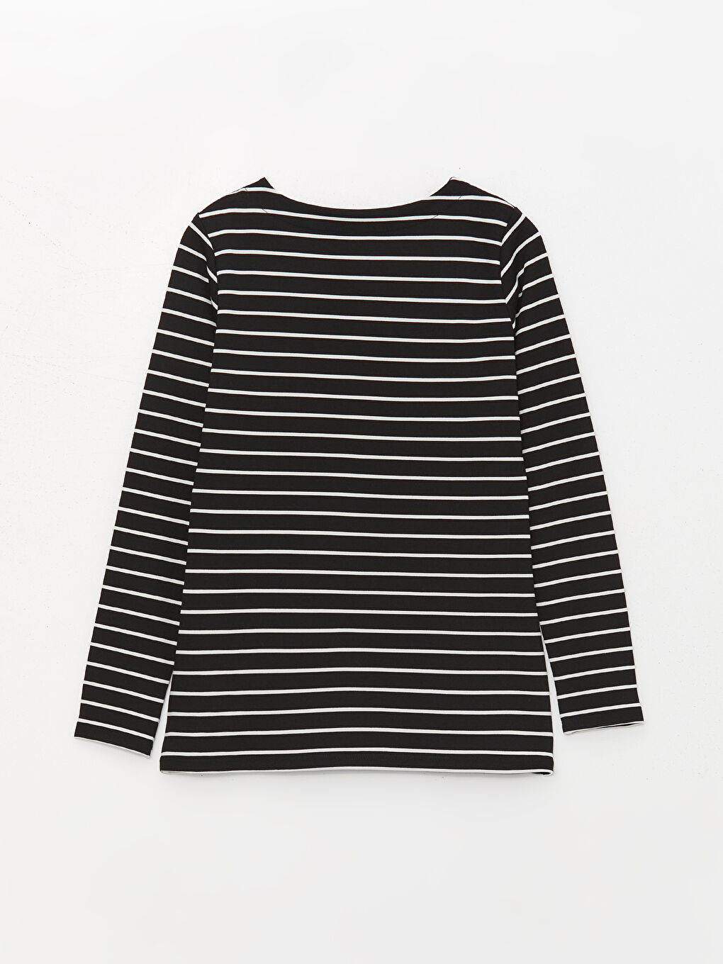 Crew Neck Striped Long Sleeve Women's T-Shirt-6