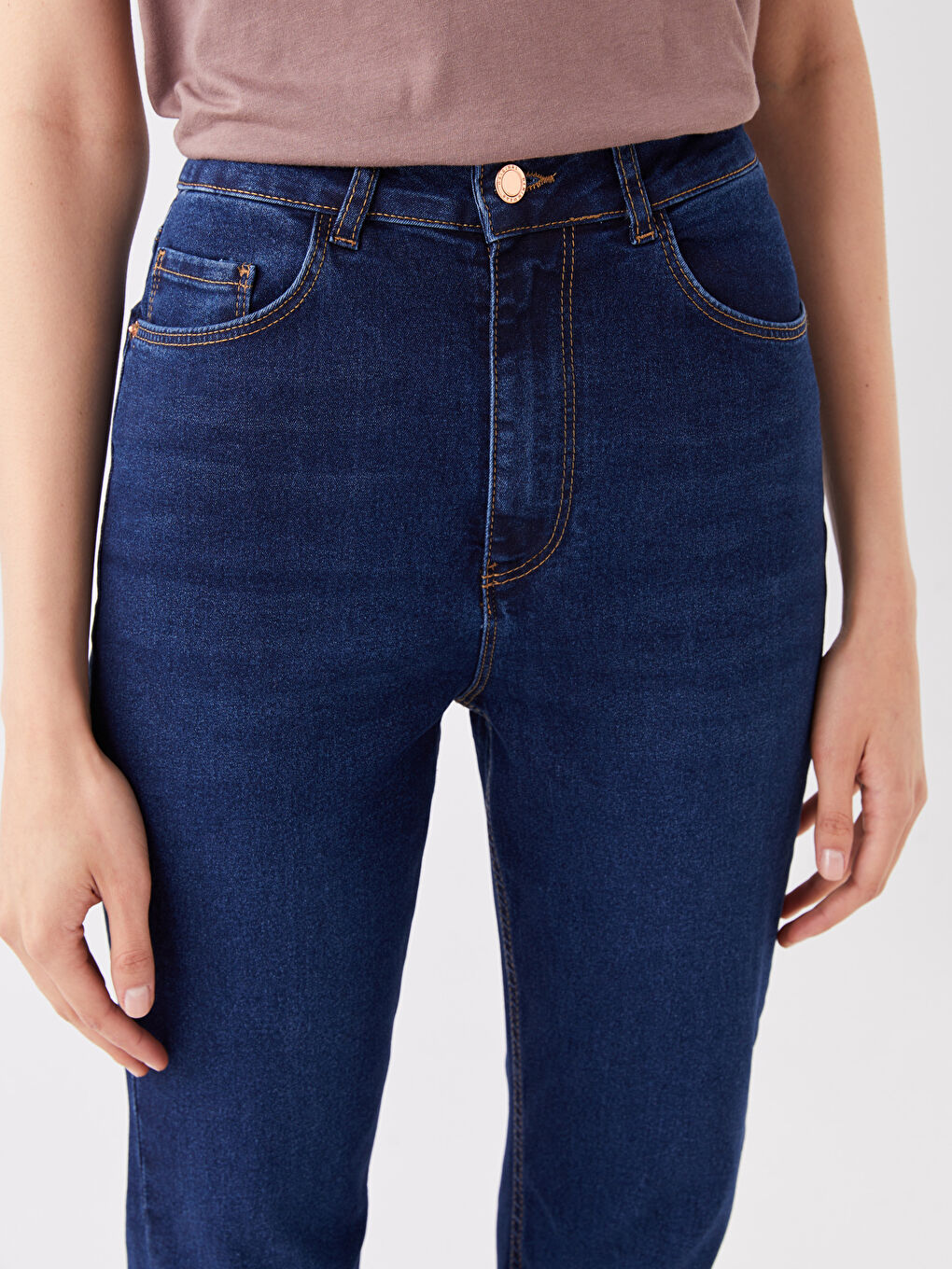 İndigo Mars Flare Kadın Jean Pantolon-1