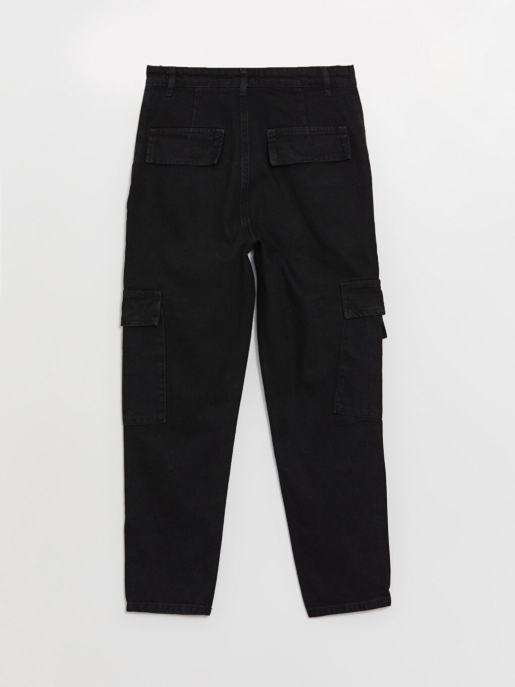 LCW Jeans Siyah Rodeo Jogger Kadın Kargo Jean Pantolon - 5