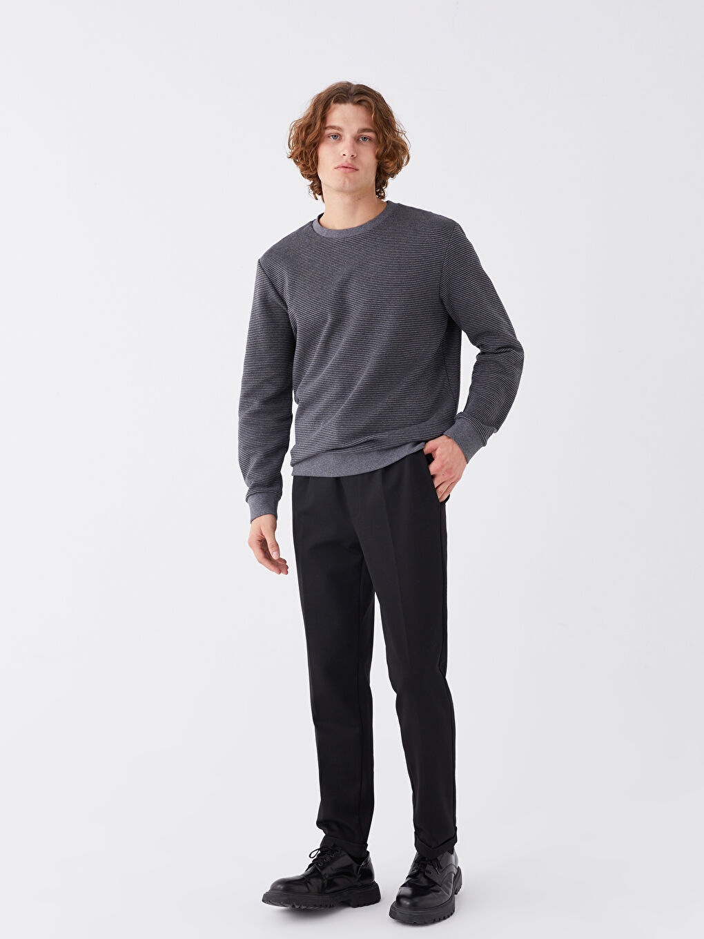 Siyah Slim Fit Erkek Jogger Pantolon-3