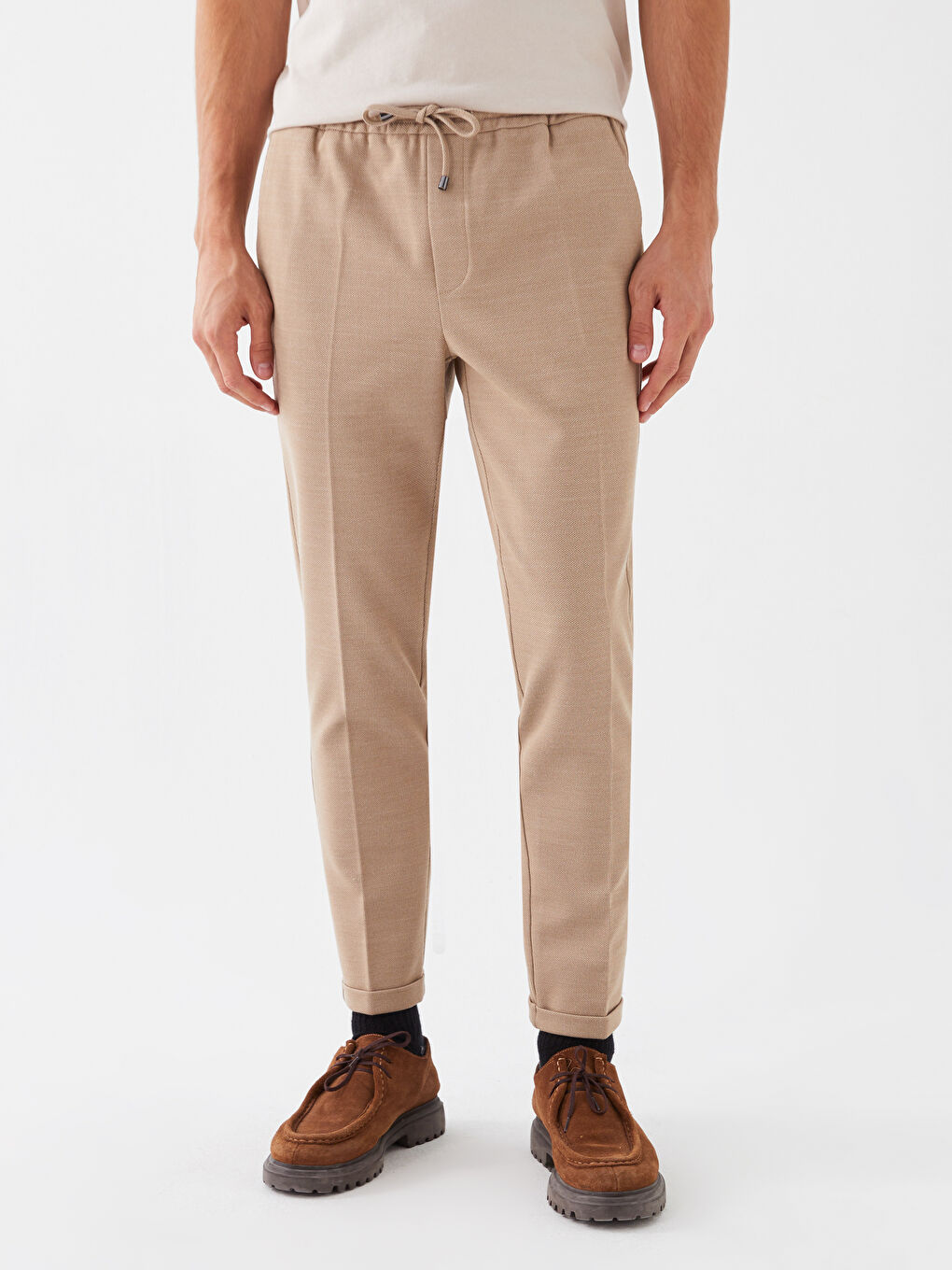 LCW Vision Bej Slim Fit Erkek Jogger Pantolon - 2