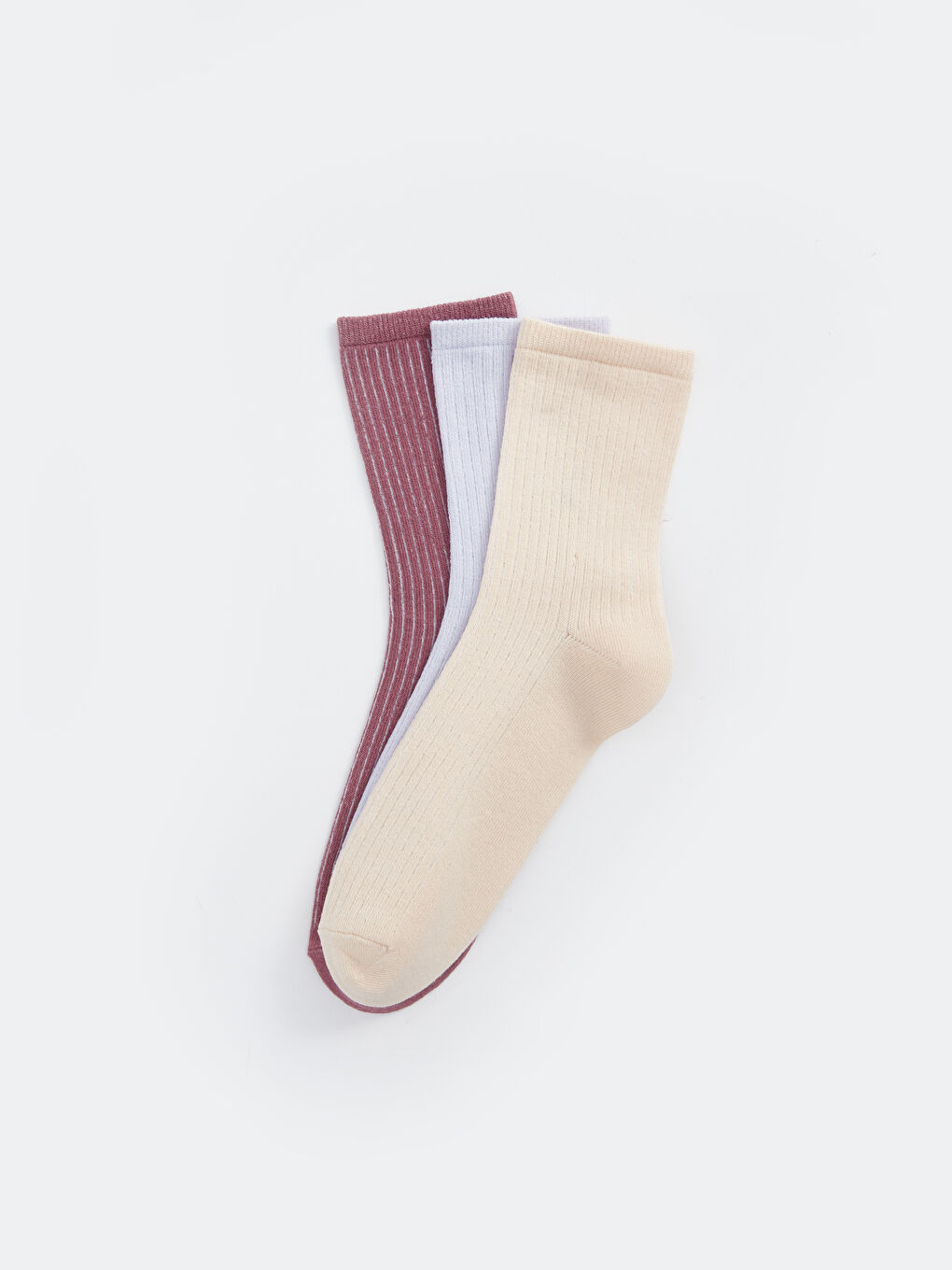 Women's Plain Ankle Socks 3-packs-1