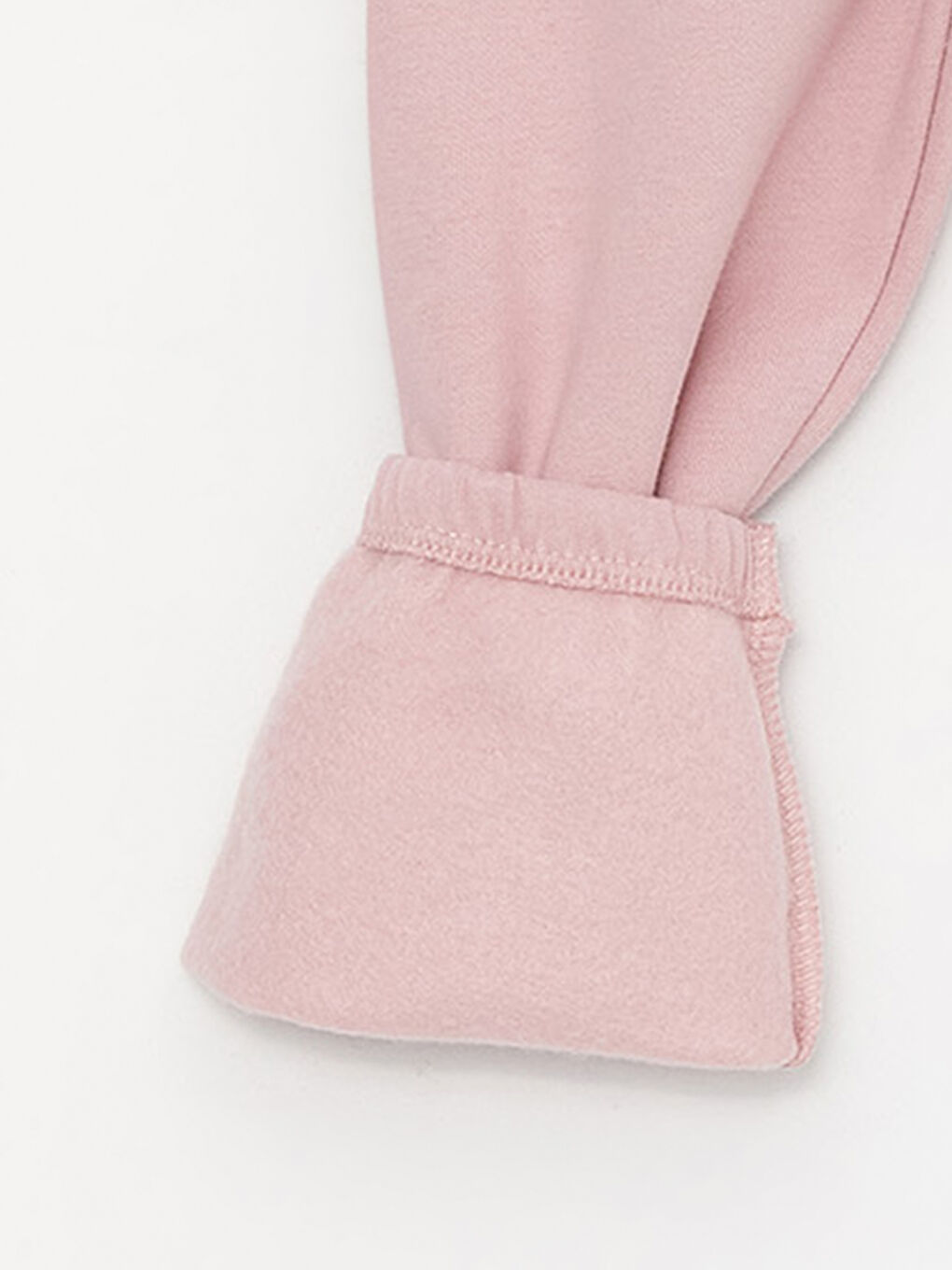 Lila Beli Lastikli Basic Kız Bebek Eşofman Alt-2