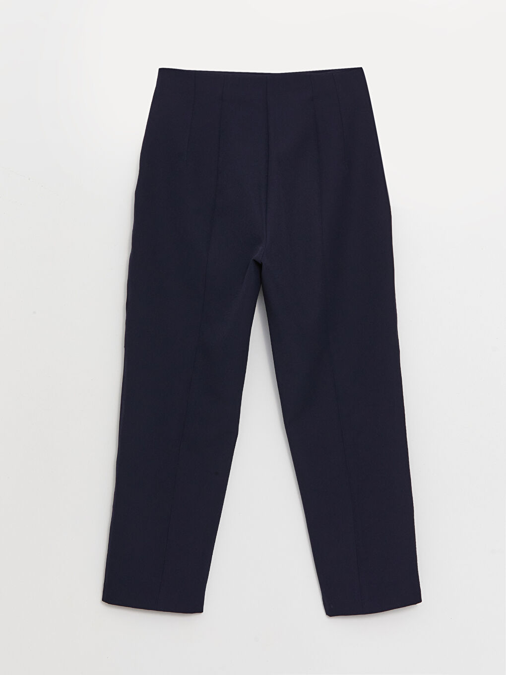 Lacivert Dar Fit Dikiş Detaylı Kadın Pantolon-6