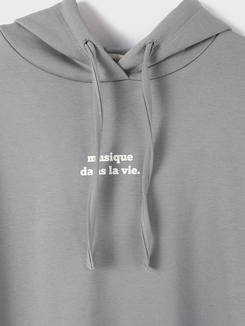 سويت شيرت مطبوع بكم طويل بكابوش للسيدات-2