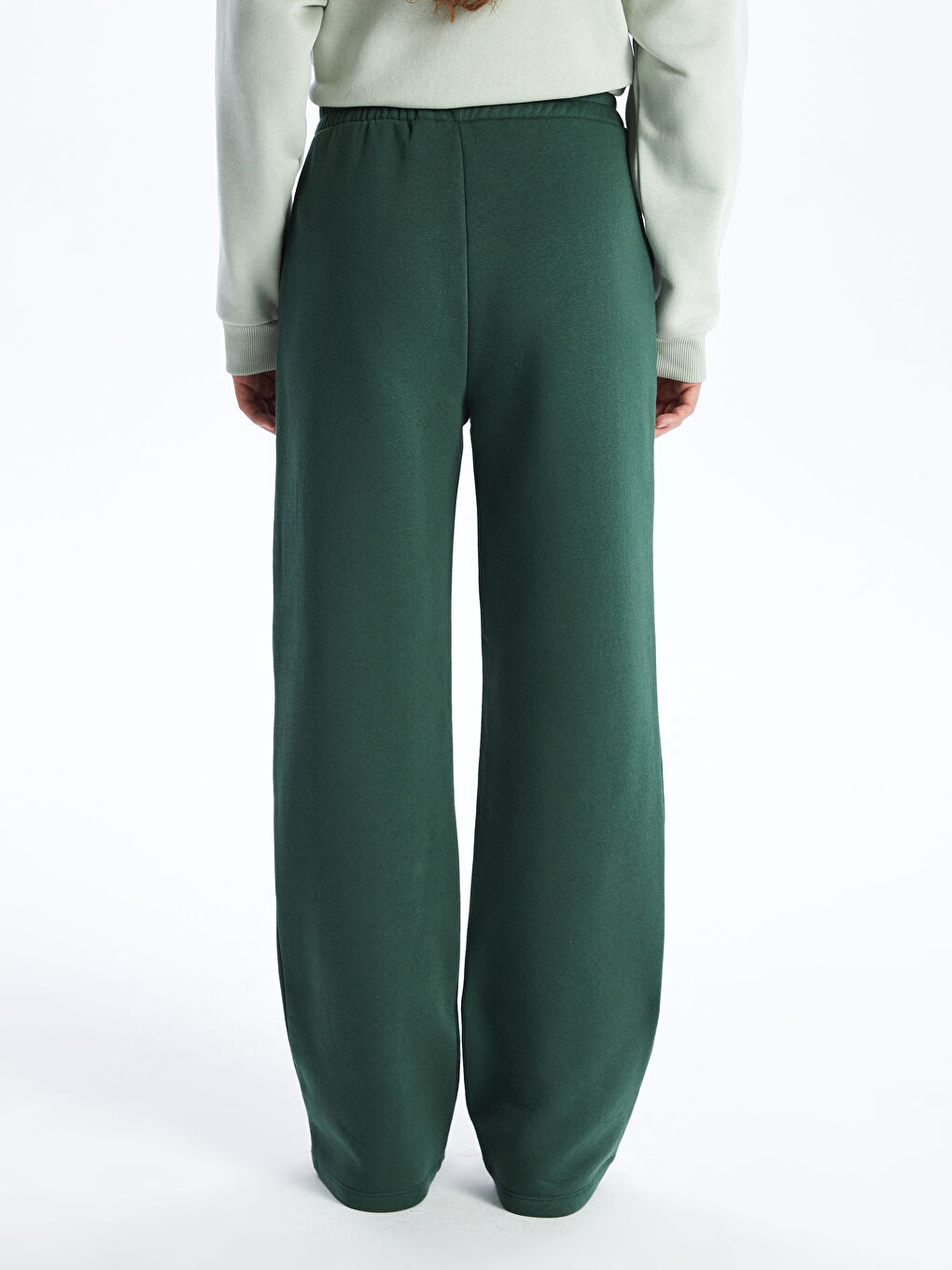 بنطلون رياضي تخين بخصر مرن للسيدات-3