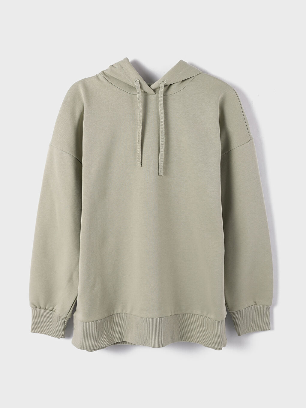 Hooded Plain Women's Thick Sweatshirt -W3I139Z8-GMG