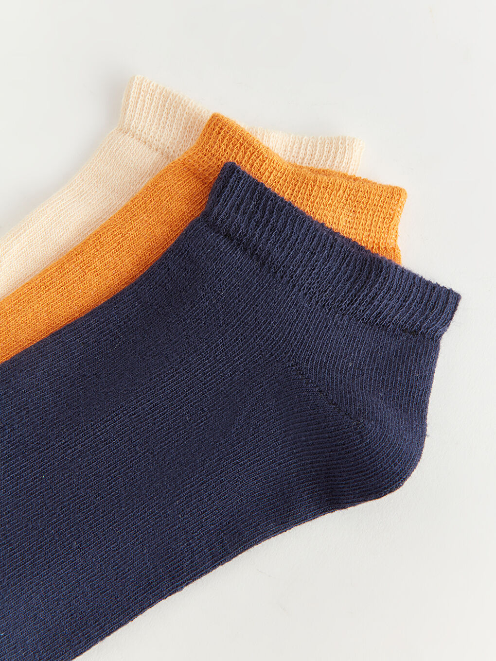 İndigo Kadın Düz Patik Çorap 3'lü-2