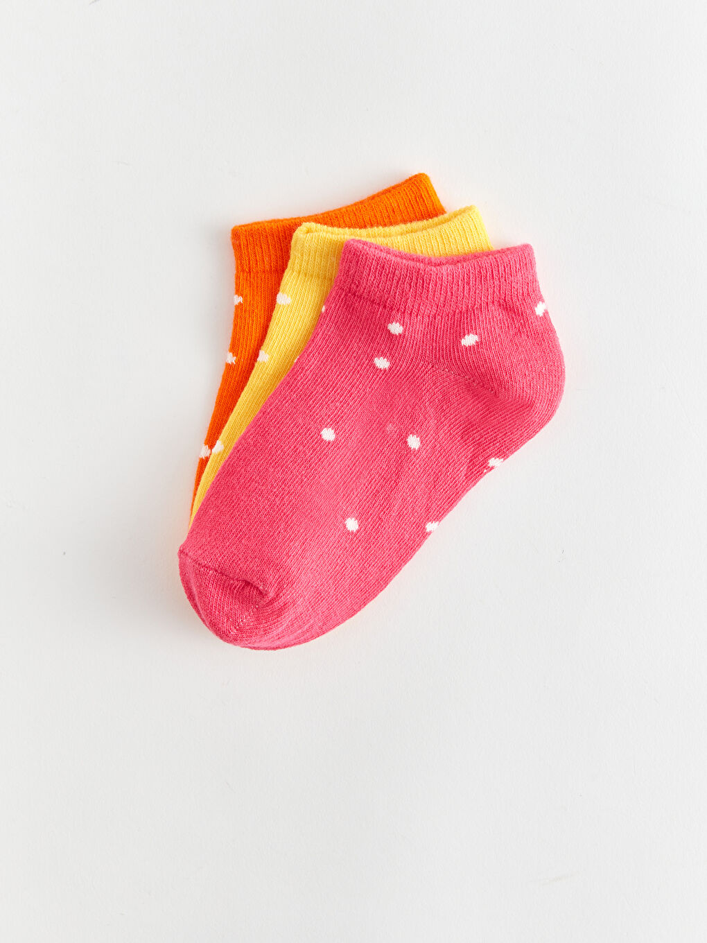 Polka Dot Baby Girl Booties Socks 3-Piece-1