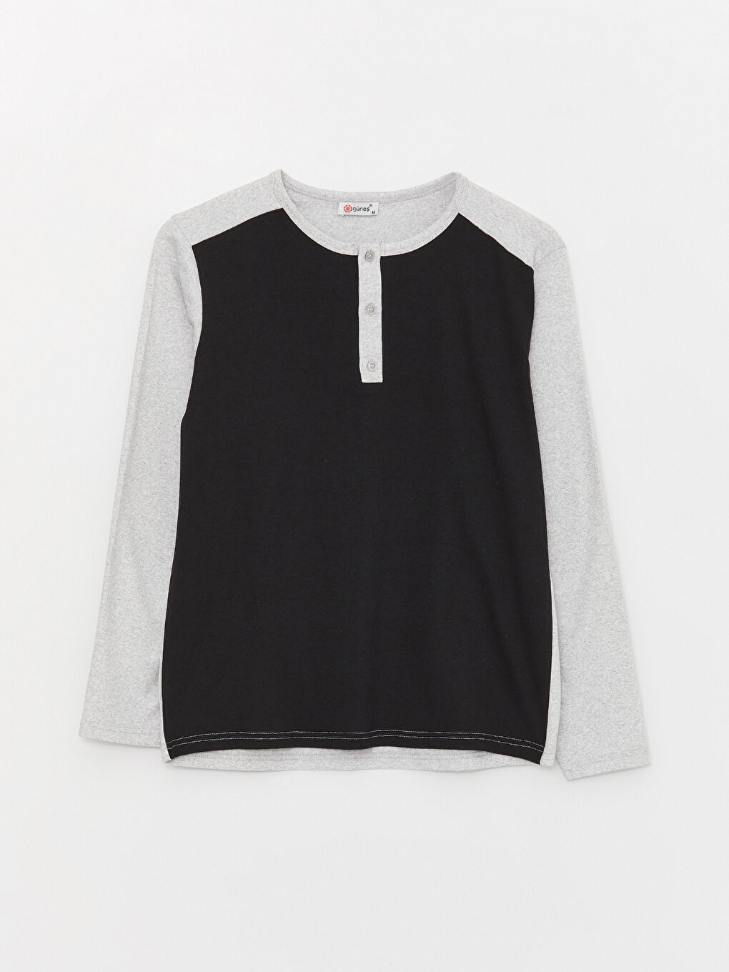 Gri Standart Kalıp Erkek Pijama Takımı-1