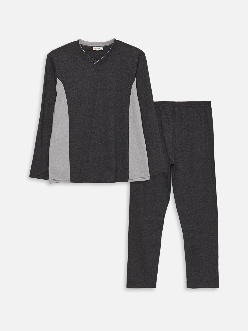 Gri Standart Kalıp Erkek Pijama Takımı