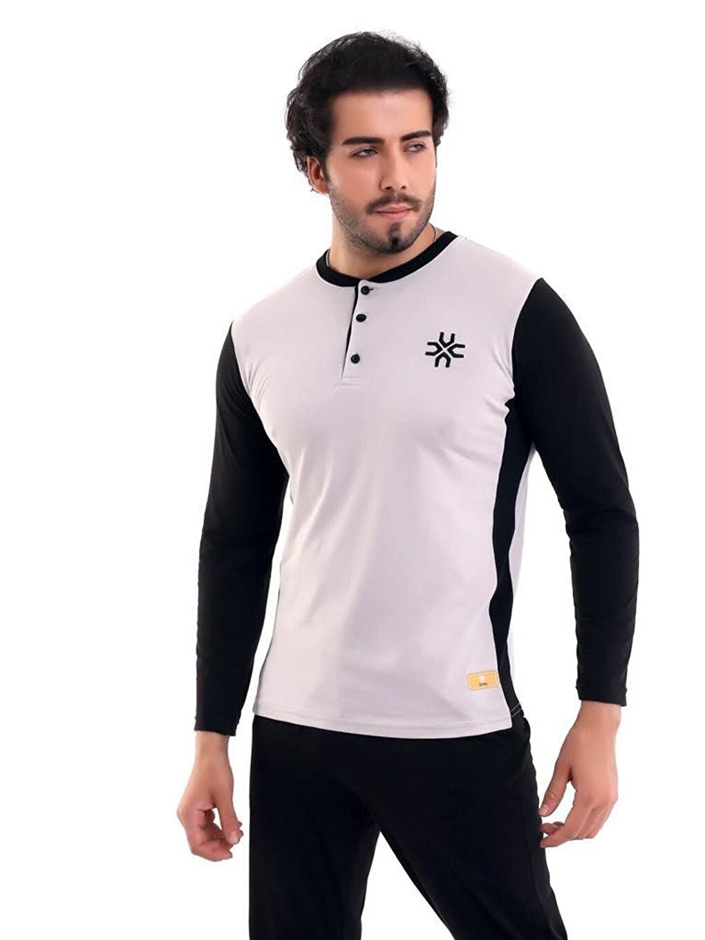 Gri Standart Kalıp Erkek Pijama Takımı