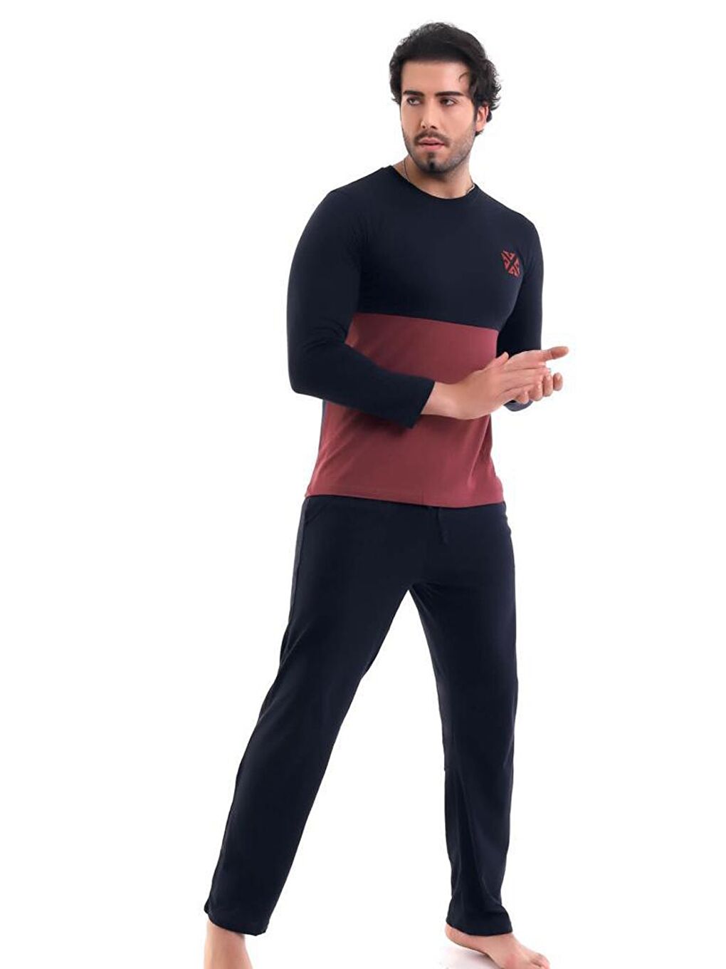 Mürdüm Standart Kalıp Erkek Pijama Takımı