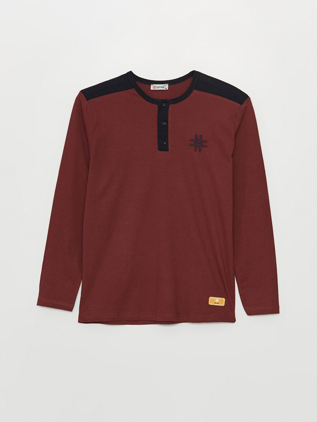 Bordo Standart Kalıp Erkek Pijama Takımı-1