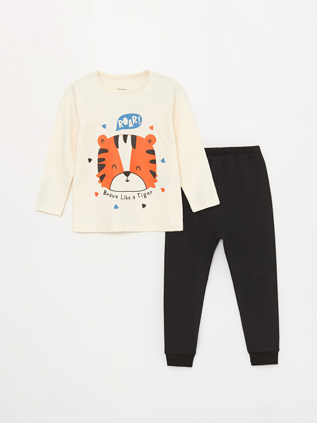 Crew Neck Long Sleeve Baby Boy Pajama Set 2-pack-2