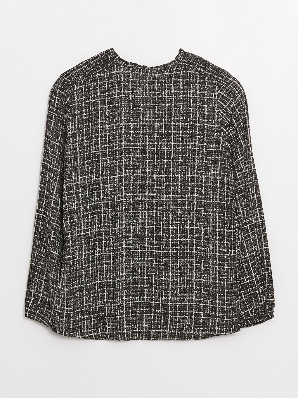 LCW Grace Bluza sa kragnom na vezanje, uzorkom i dugim rukavima za žene -W3I309Z8-LQJ