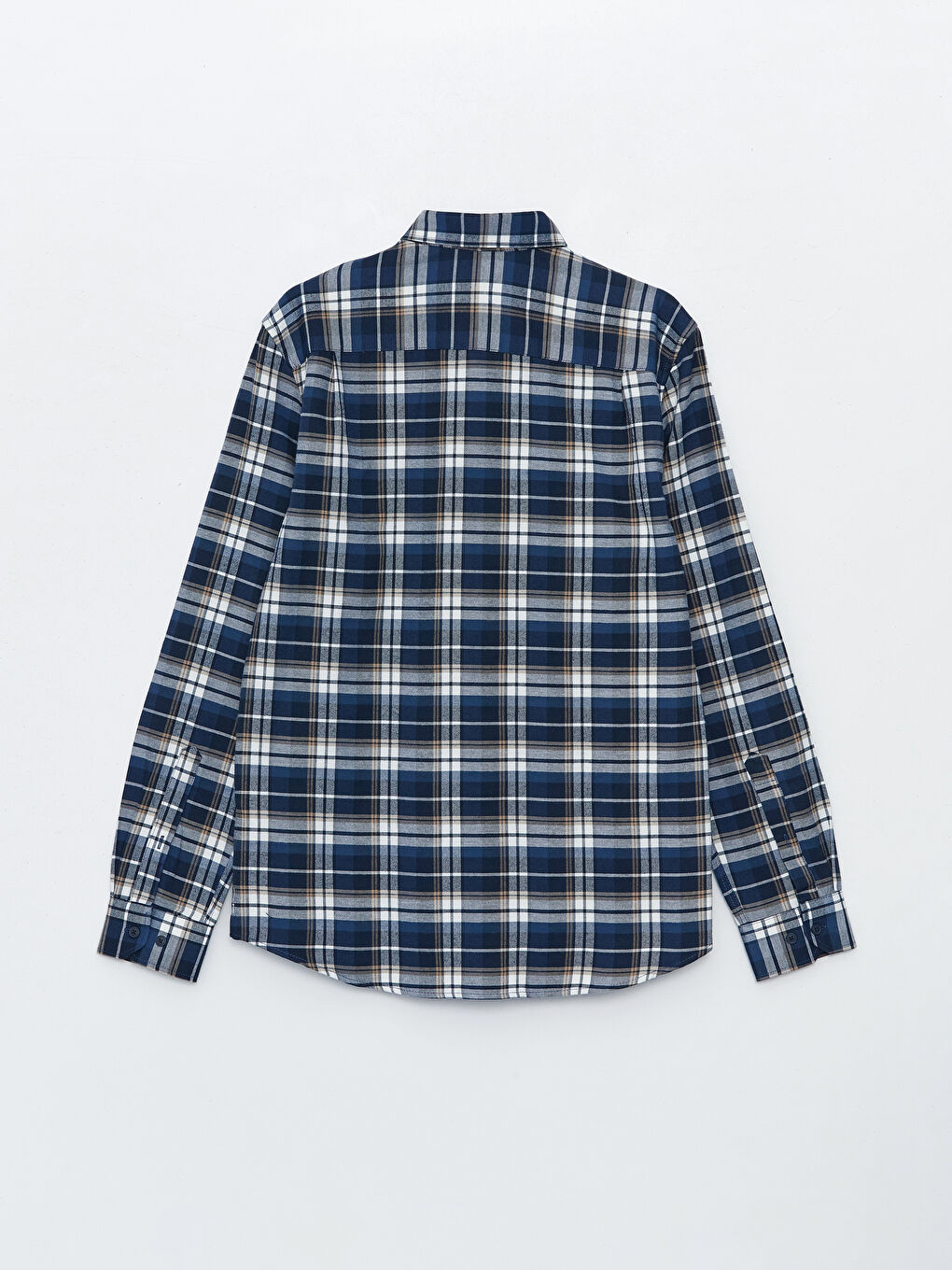 LCWAIKIKI Classic Regular Fit Long Sleeve Plaid Gabardine Men's Shirt -W3I333Z8-LKQ