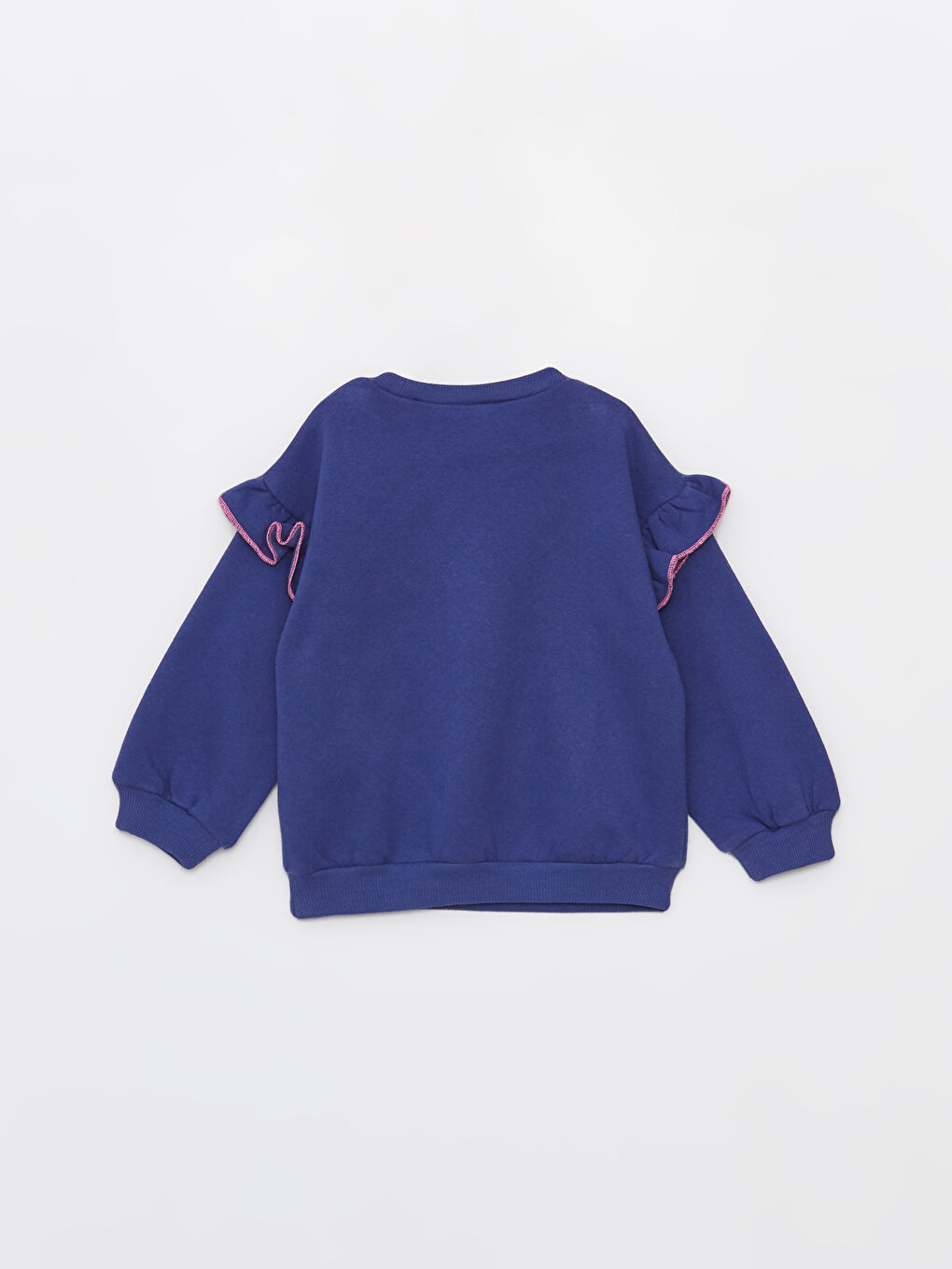 LCW baby Mor Bisiklet Yaka Uzun Kollu Baskılı Kız Bebek Sweatshirt ve Tayt 2'li Takım - 3