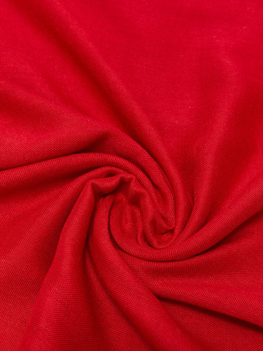 Kırmızı Püskül Detaylı Kadın Şal-2