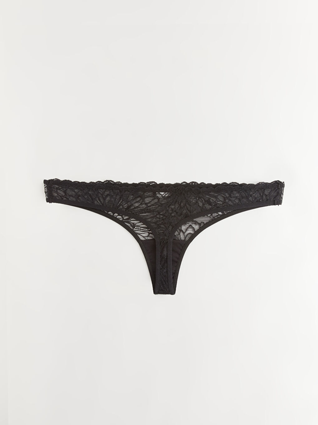 Siyah Dantelli Tanga Külot-1