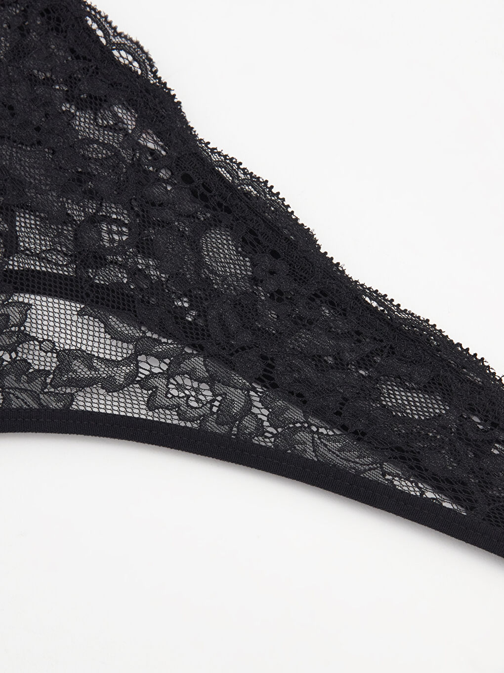 Siyah Dantelli Tanga Külot-2