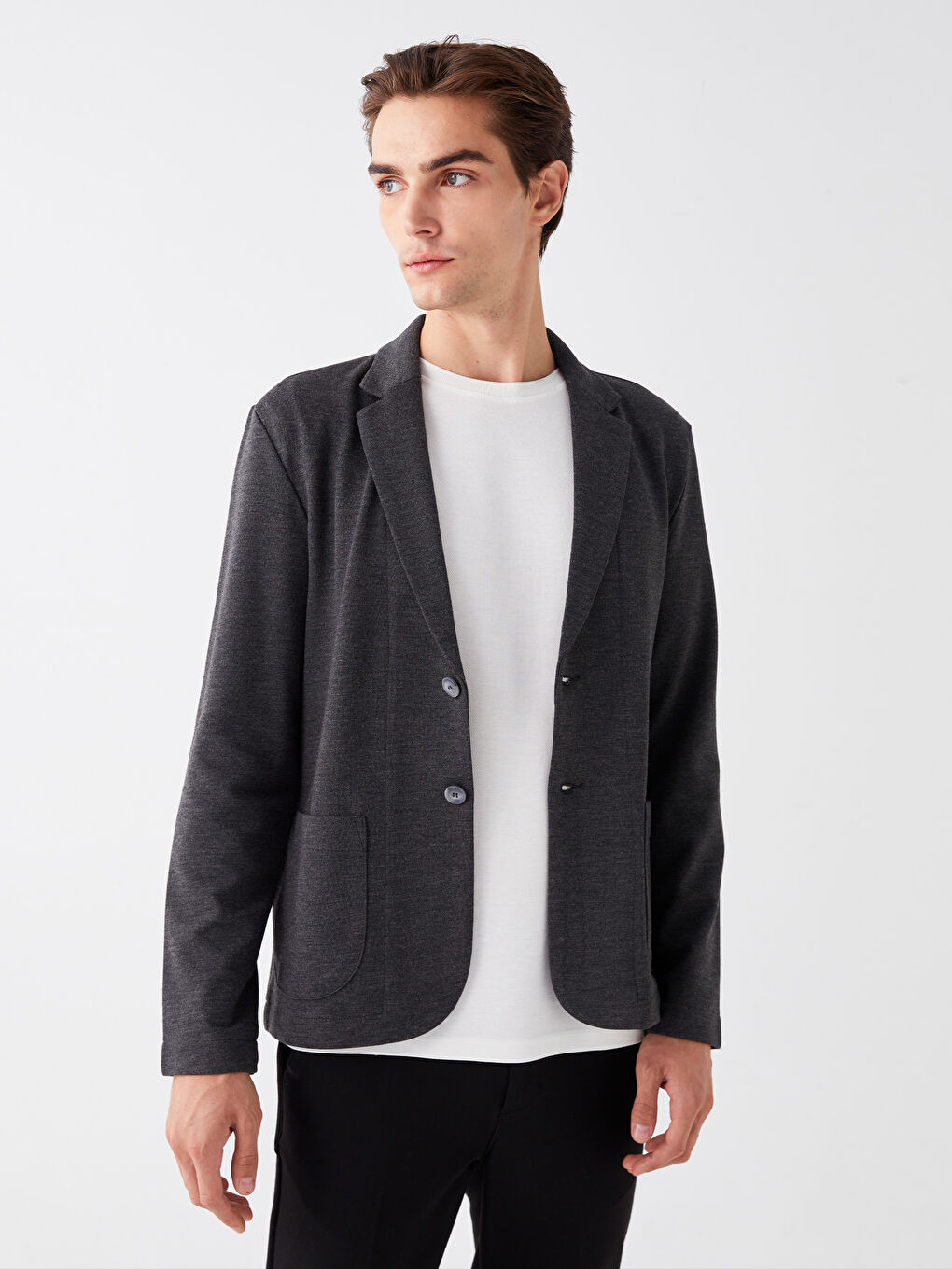 Antrasit Slim Fit Erkek Ceket