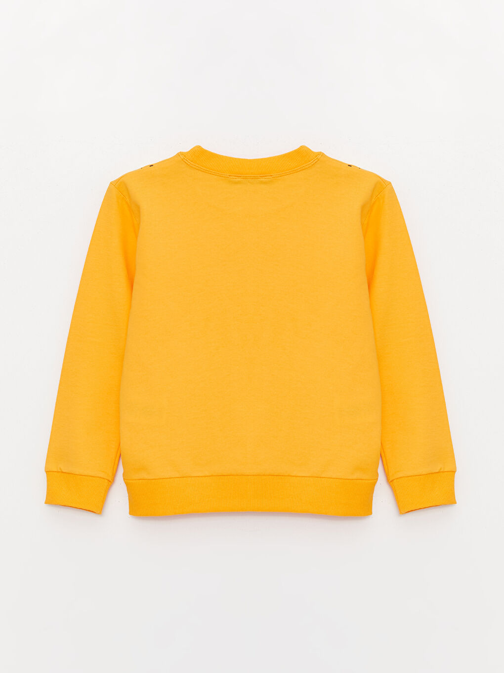 Sarı Bisiklet Yaka Baskılı Uzun Kollu Erkek Çocuk Sweatshirt ve Eşofman Altı-2