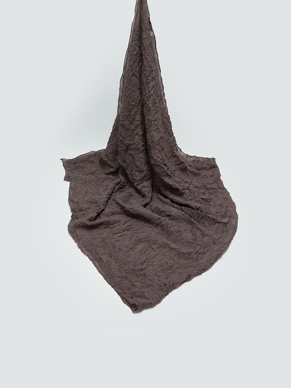 Antrasit Düz Vual Kadın Şal-1