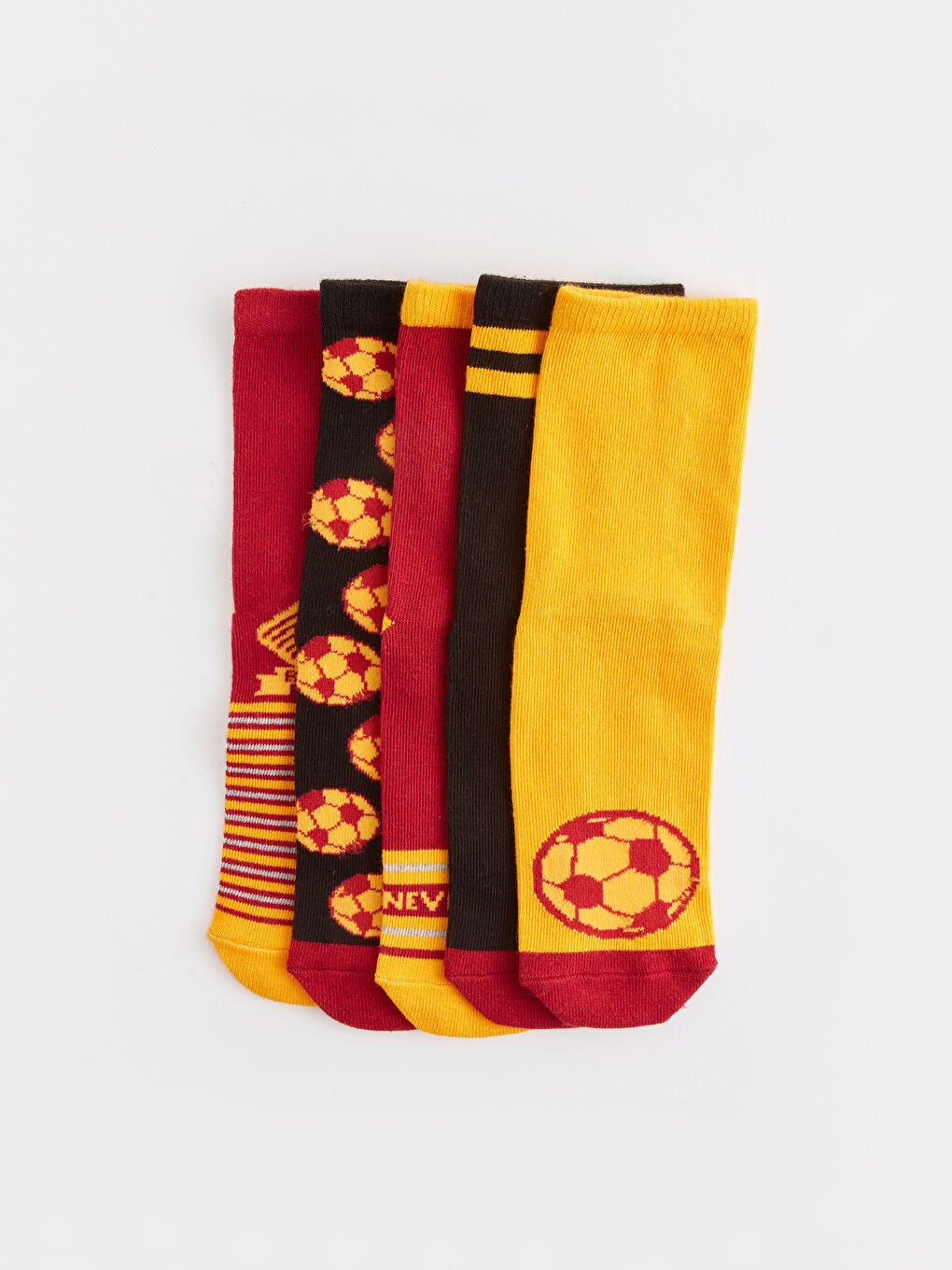 Karışık Desenli Erkek Çocuk Soket Çorap 5'li-1