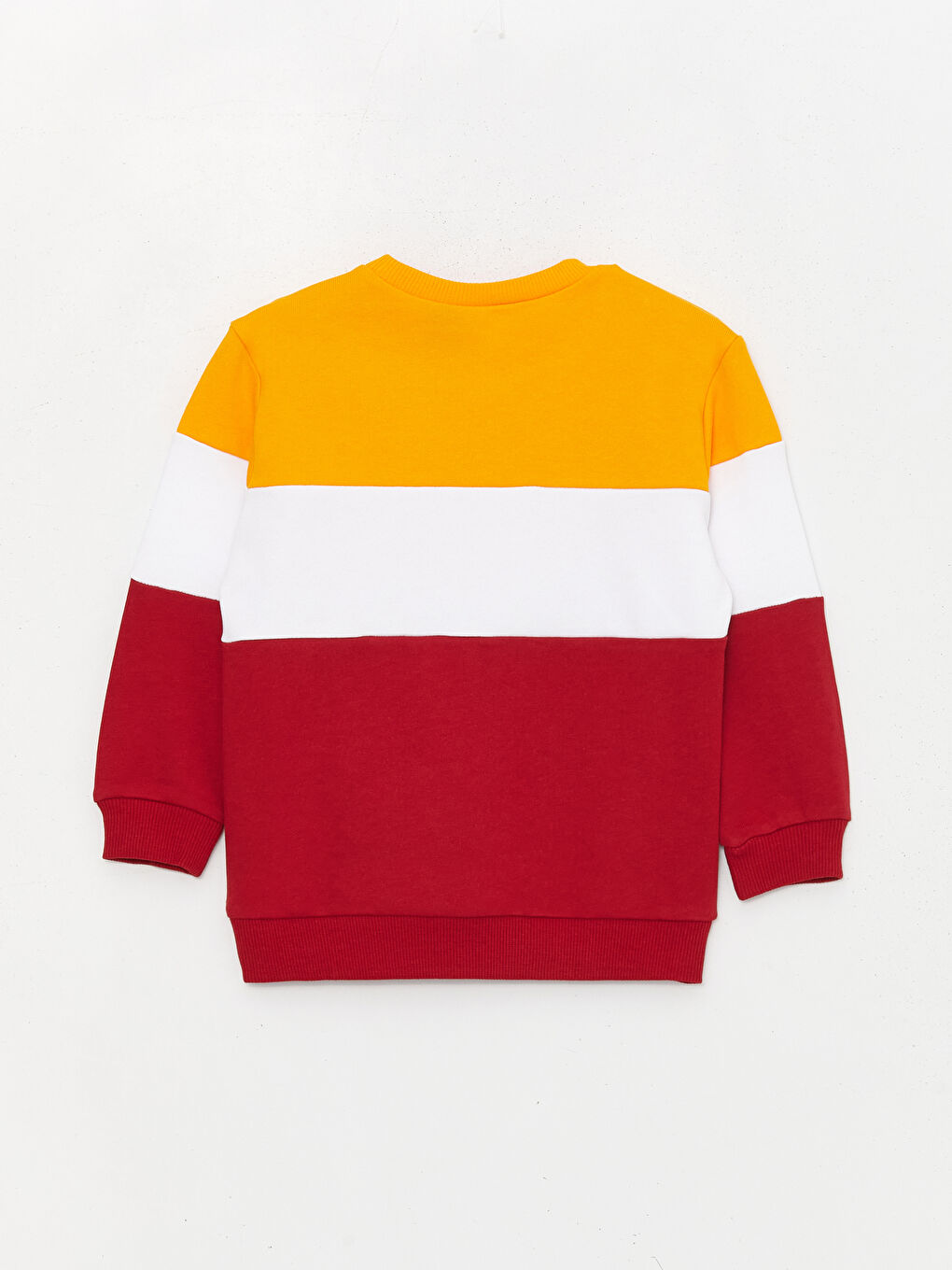 LCW baby Parlak Sarı Bisiklet Yaka Uzun Kollu Galatasaray Baskılı Erkek Bebek Sweatshirt - 1