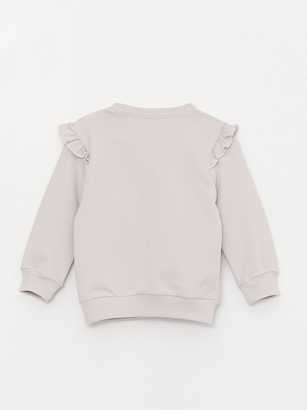 Lila Bisiklet Yaka Uzun Kollu Kız Bebek 2'li Takım-2