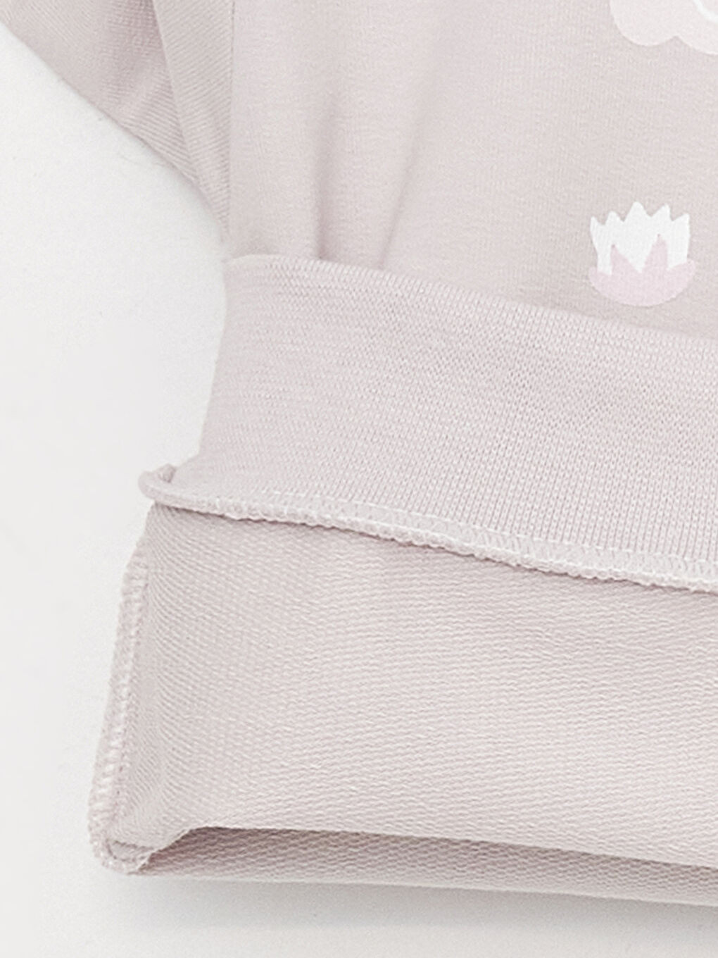 Lila Bisiklet Yaka Uzun Kollu Kız Bebek 2'li Takım-6