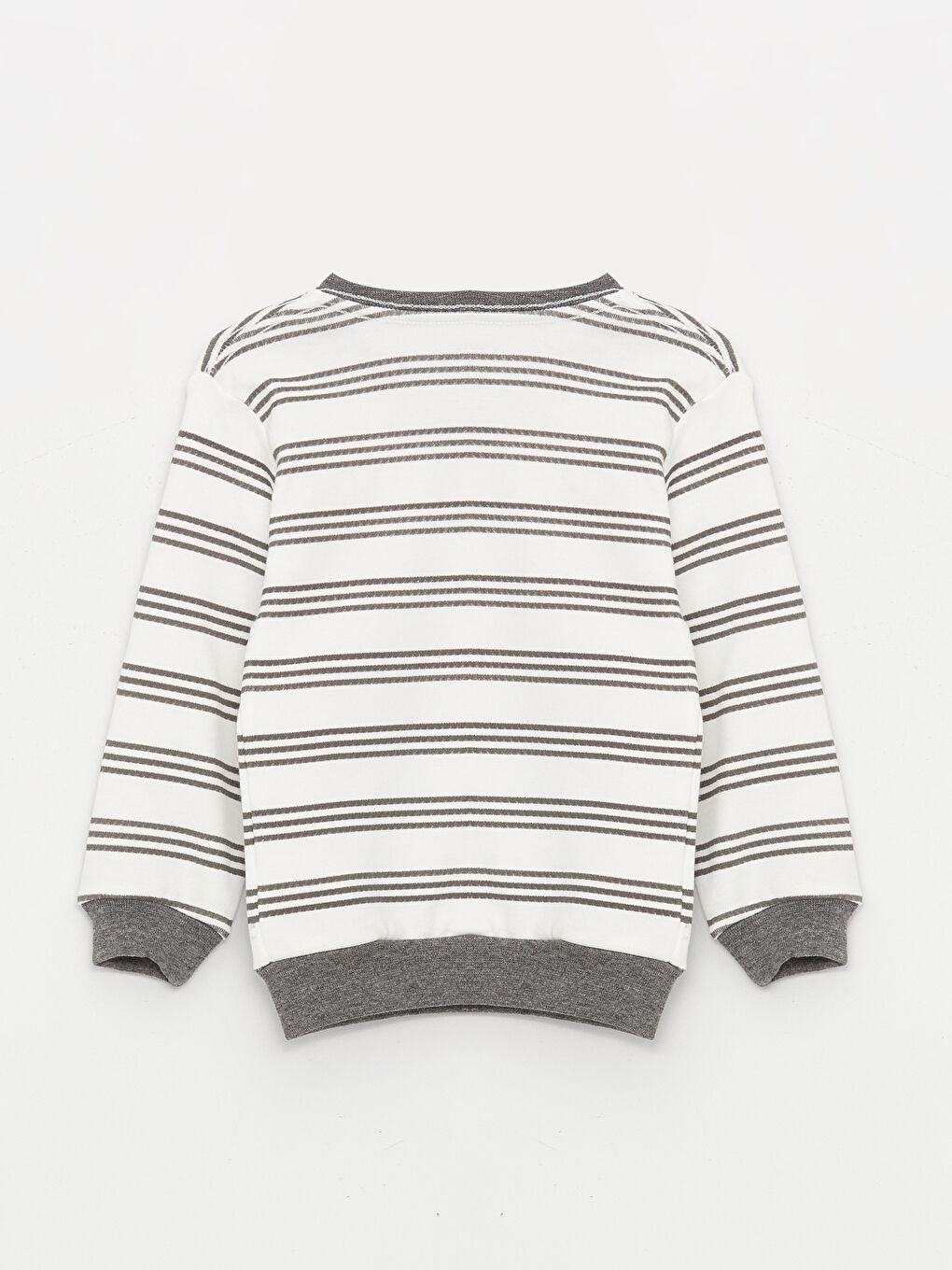 Ekru Bisiklet Yaka Uzun Kollu Baskılı Erkek Bebek 2'li Takım-3