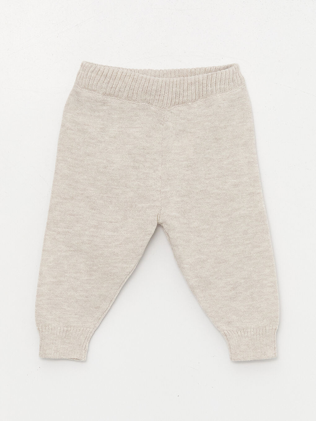 Bej Bisiklet Yaka Uzun Kollu Erkek Bebek 2'li Takım-3