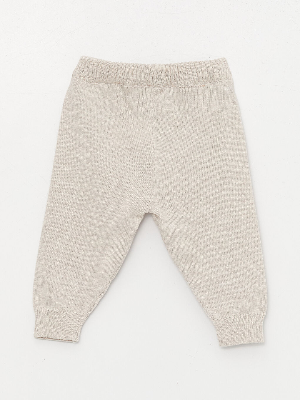 Bej Bisiklet Yaka Uzun Kollu Erkek Bebek 2'li Takım-4