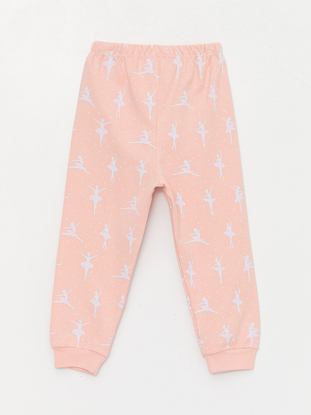 Pembe Bisiklet Yaka Baskılı Kız Bebek Pijama Takımı-4