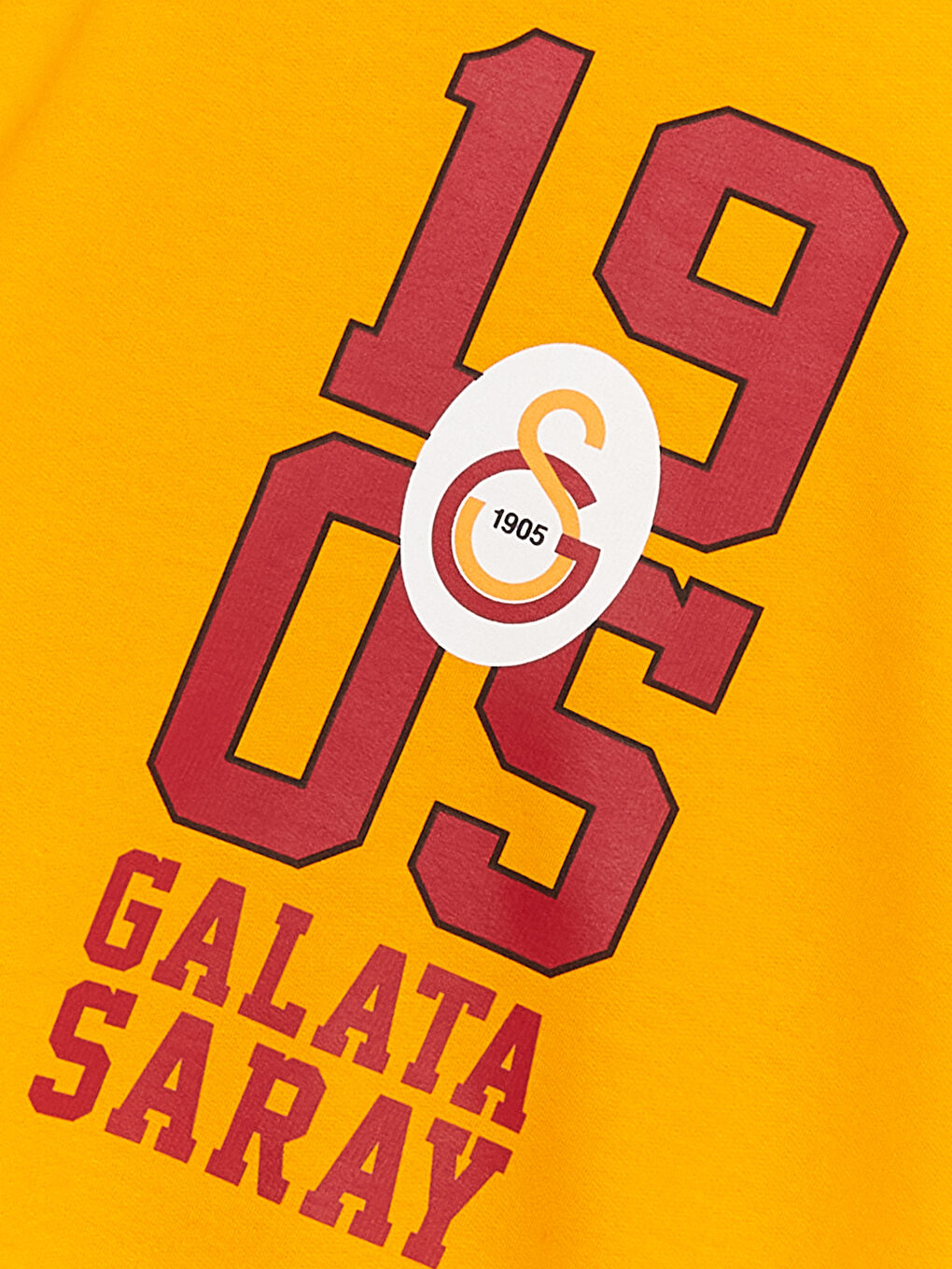 Sarı Galatasaray Baskılı Uzun Kollu Erkek Çocuk Hoodie-2