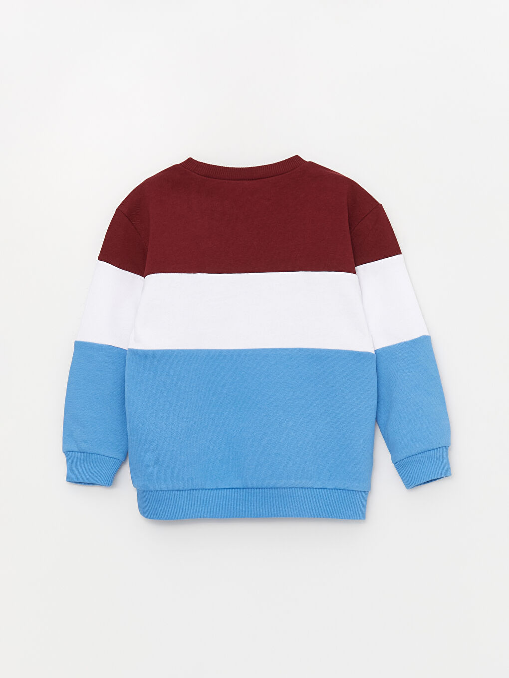 Mavi Bisiklet Yaka Uzun Kollu Trabzonspor Baskılı Erkek Bebek Sweatshirt-1