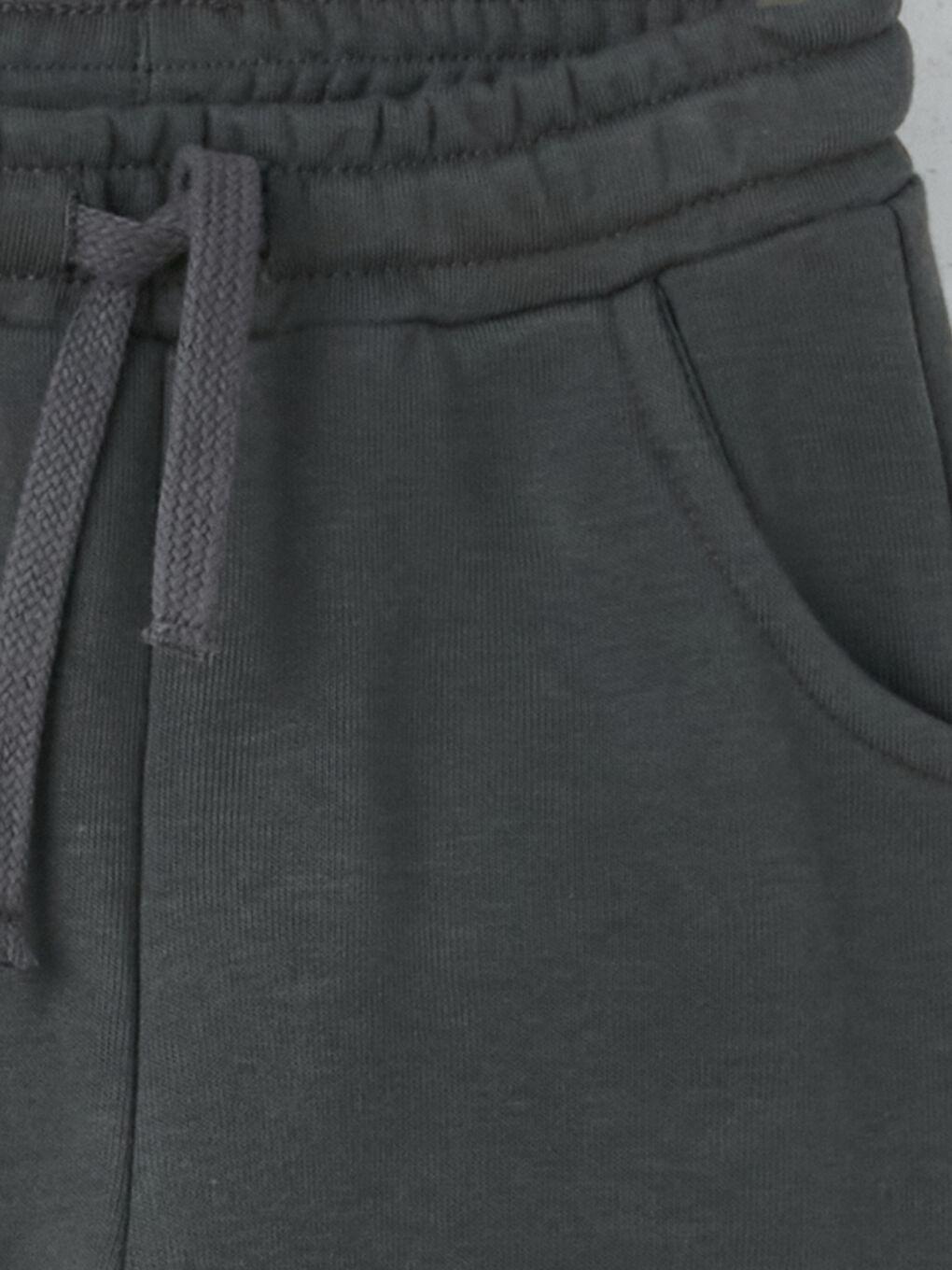 Ekru Bisiklet Yaka Uzun Kollu Erkek Bebek Sweatshirt ve Eşofman Alt 2'li Takım-5