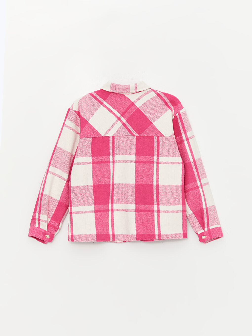 LCW Kids Plaid Long Sleeve Girls' Shirt Jacket -W3I995Z4-LNQ