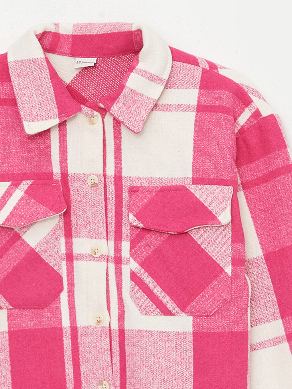 LCW Kids Plaid Long Sleeve Girls' Shirt Jacket -W3I995Z4-LNQ