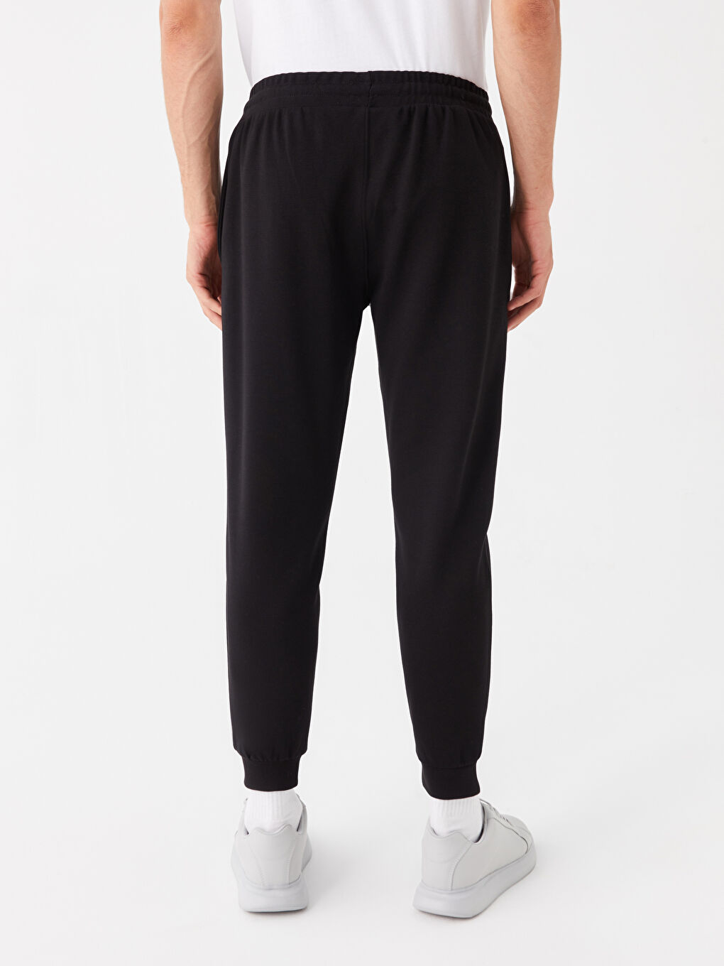 Siyah Standart Kalıp Erkek Jogger Eşofman Altı-3