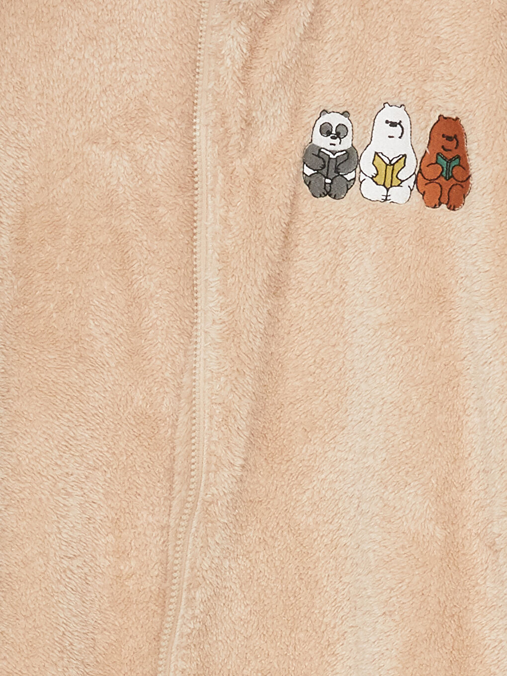 High Collar Embroidered Long Sleeve Zipper Sweatshirt-7