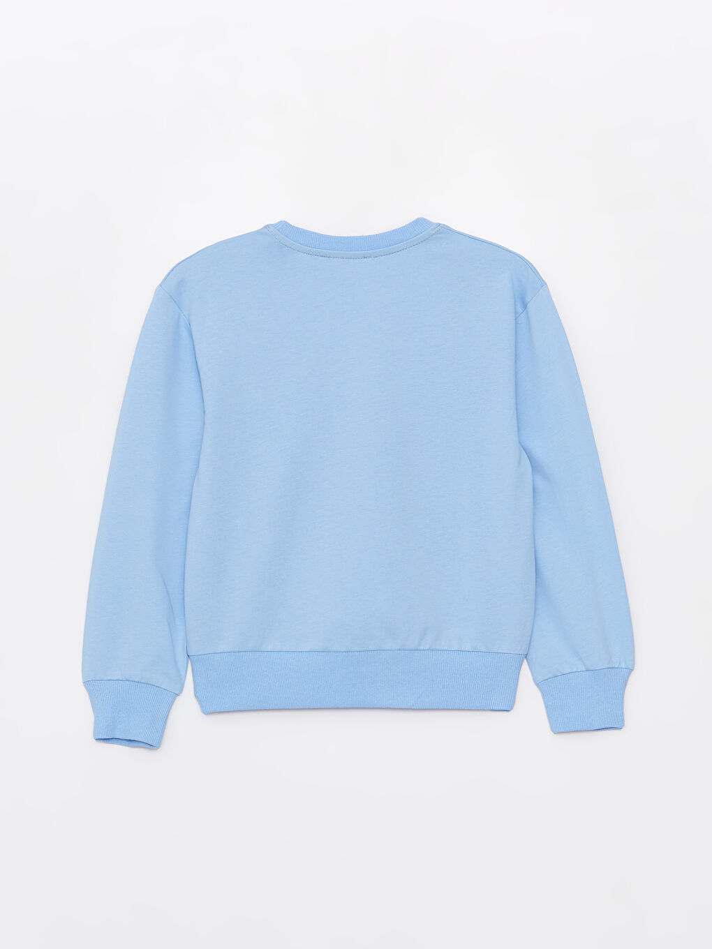 Calimera Kids Açık Mavi Bisiklet Yaka Baskılı Uzun Kollu Kız Çocuk Sweatshirt - 1