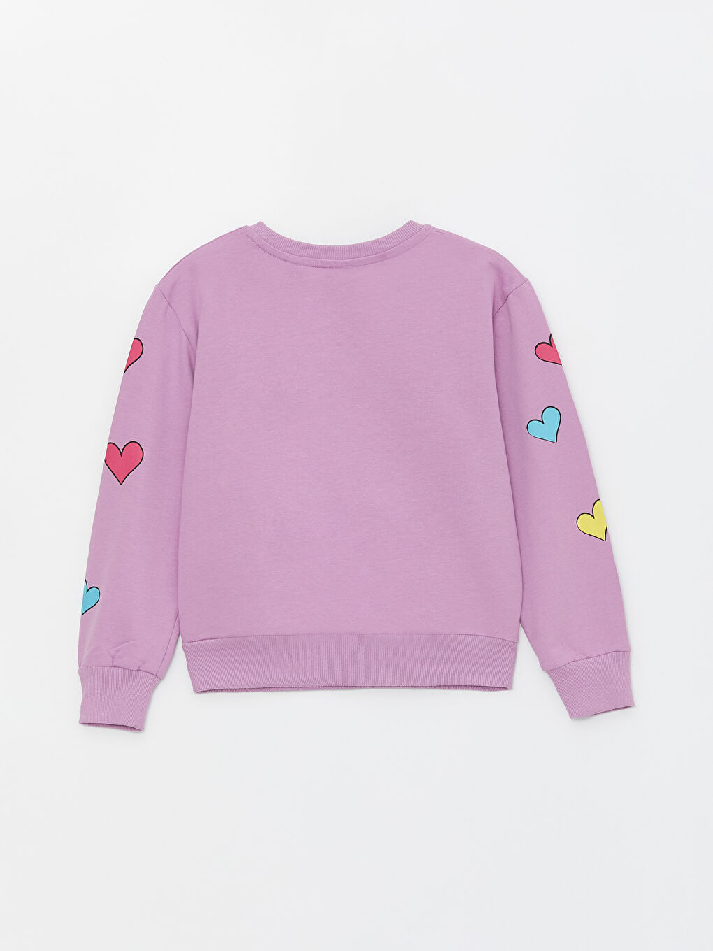 Calimera Kids Mor Bisiklet Yaka Uzun Kollu Kız Çocuk Sweatshirt - 1