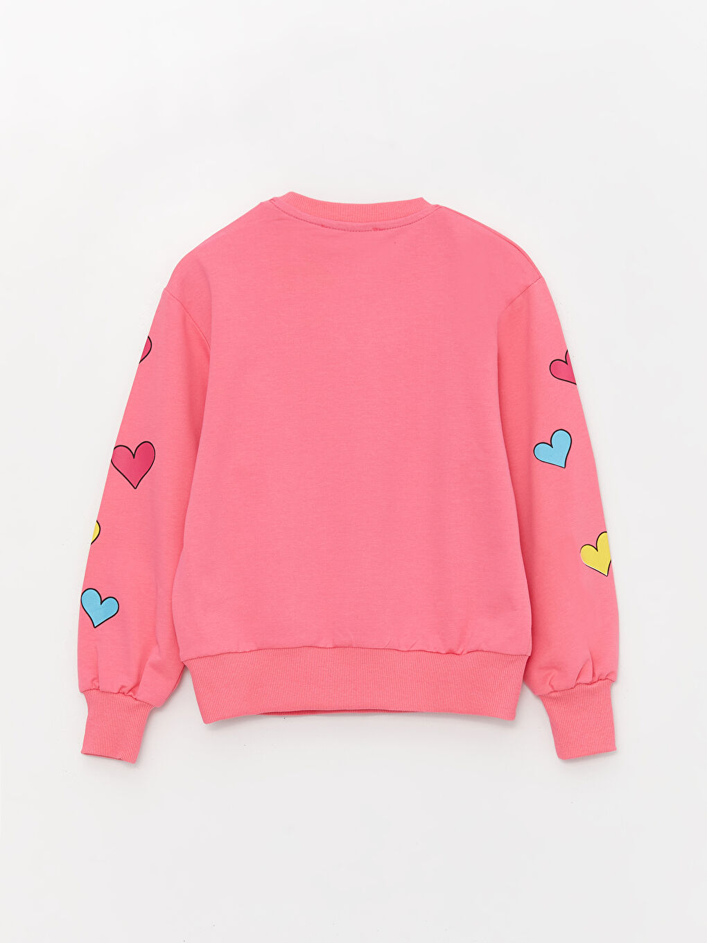 Calimera Kids Koyu Pembe Bisiklet Yaka Uzun Kollu Kız Çocuk Sweatshirt - 1